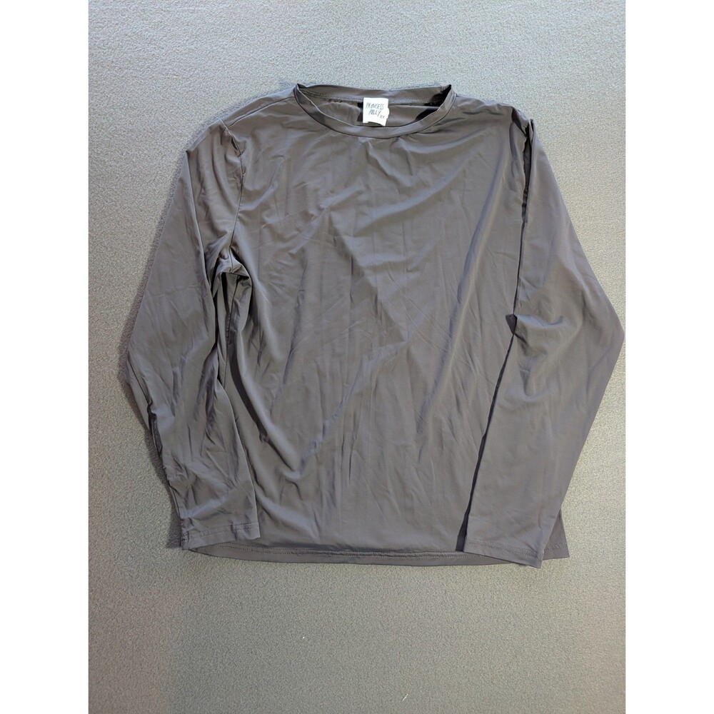 Princess Polly Women’s XXL Gray Long Sleeve Stretch Mesh Top Sheer Layering Shir